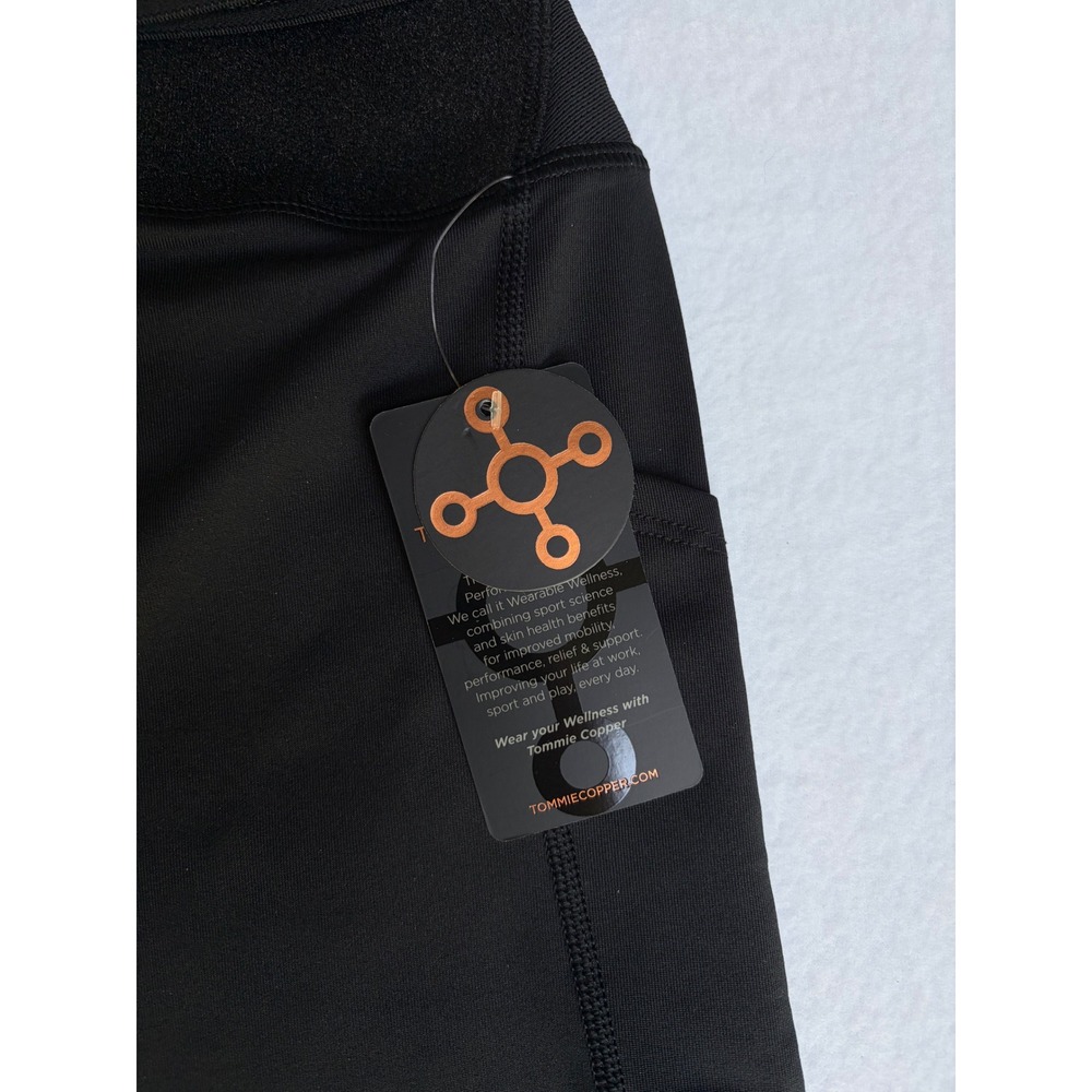 Tommie Copper Adjustable Back Support Compression Capri's 19" Women XL Black NWT - Picture 8 of 12